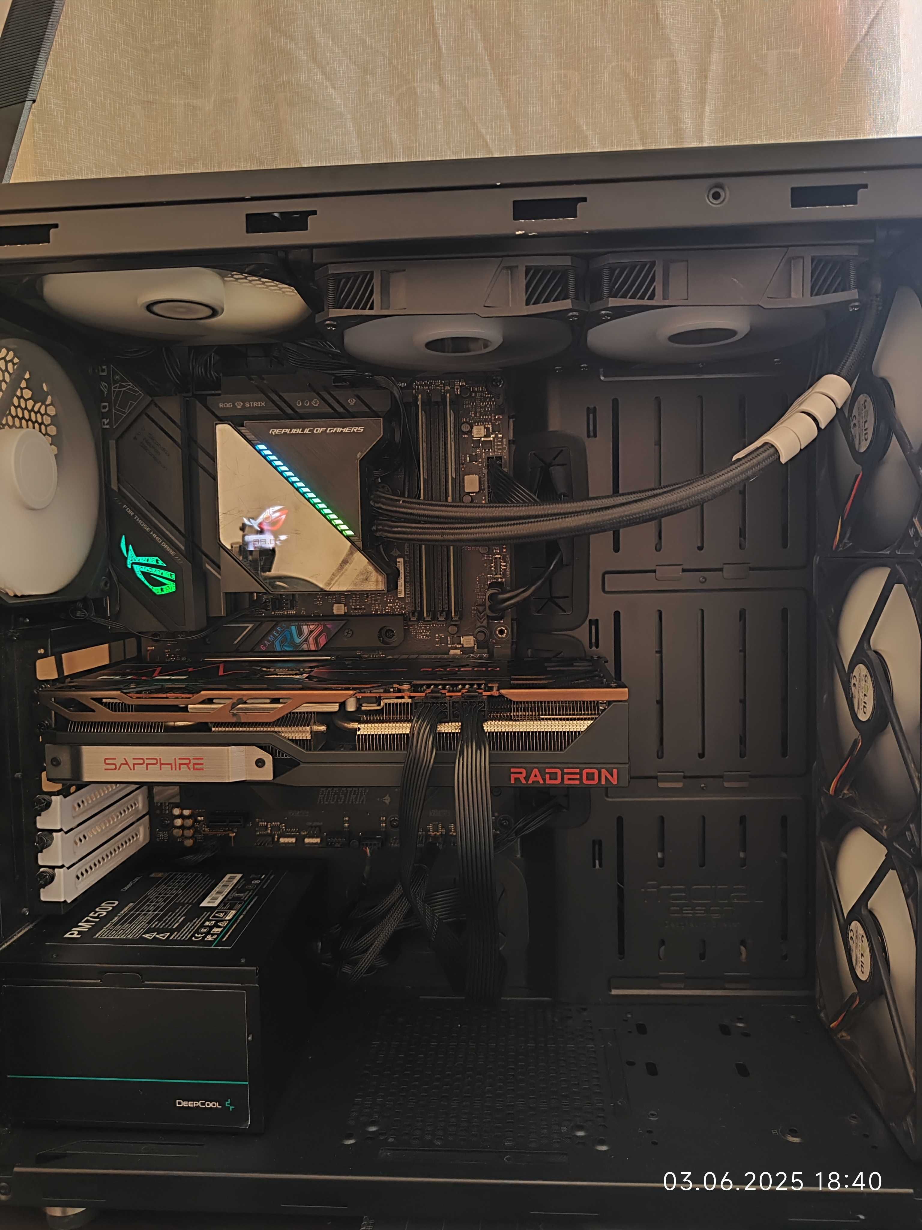Геймърски i7 13700KF, RX 6800 16GB, RAM 32GB DDR5, SSD 1TB NVME