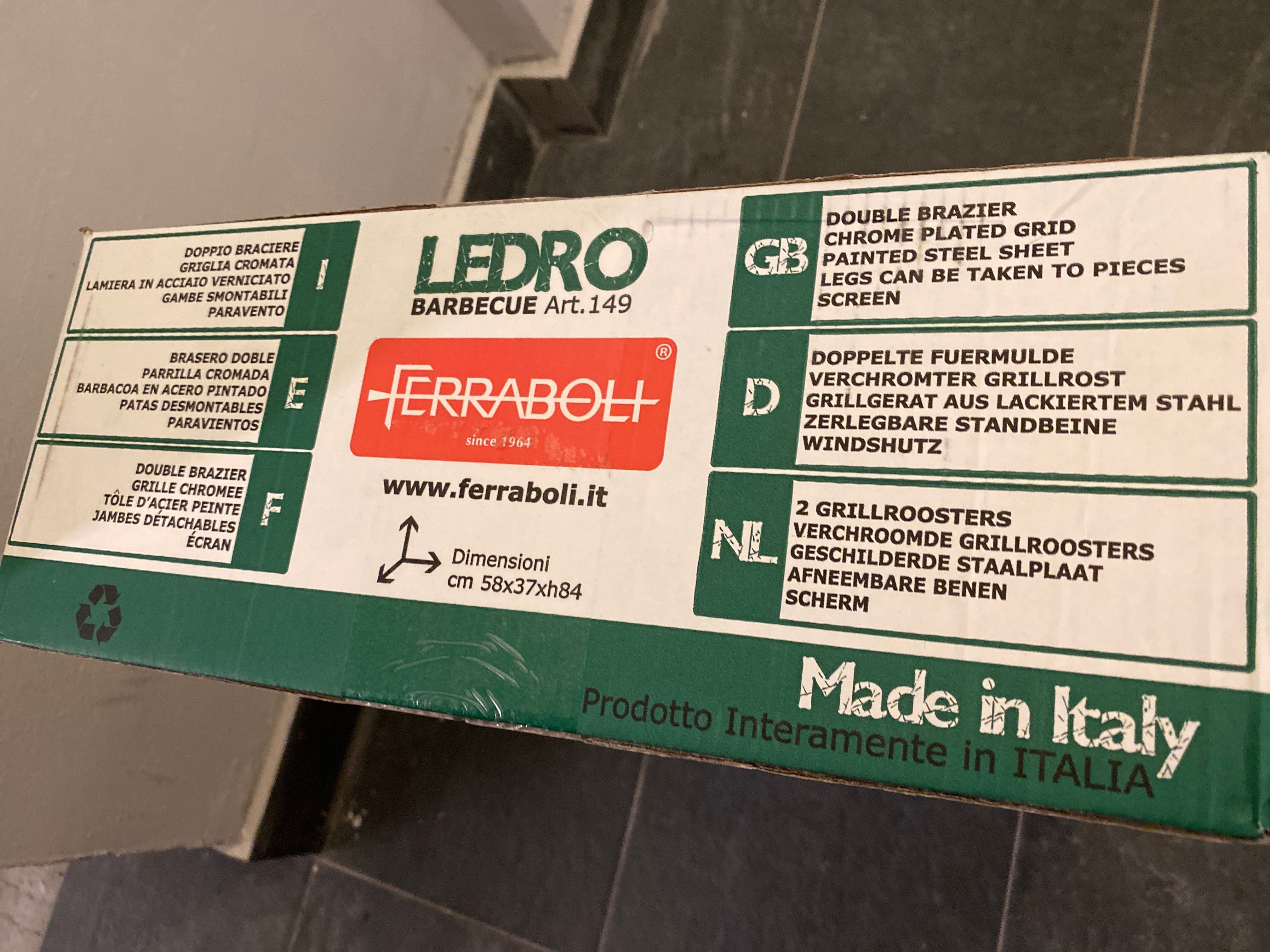 Gratar barbeque Ferraboli sigilat Made in Italy