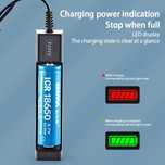 Usb интелигентно зарядно устройство за батерия Li-Ion 18650, индикатор