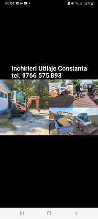 Buldoexcavator, mini excavator, foreza pamant,bobcat de inchiriat