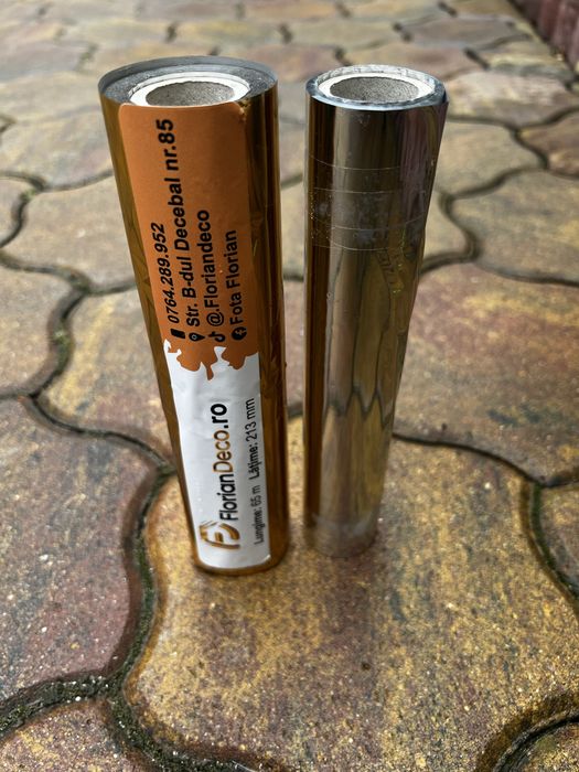 Foita de transfer aurie si argintie