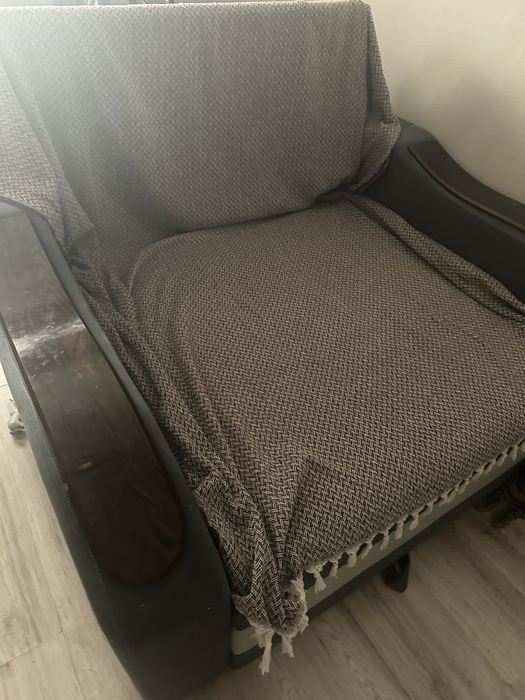 Диван кровать синий