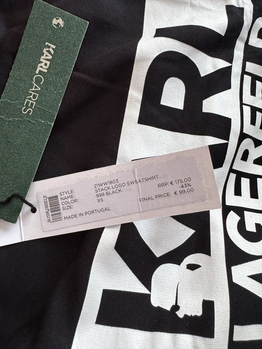 Bluza Karl Lagerfeld sweatshirt hanorac bluza trening XS