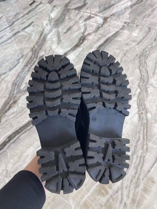 Pantofi cu platforma din piele naturala Marelbo