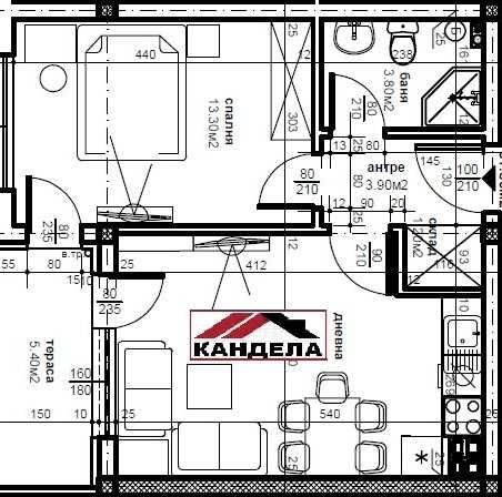 Продава се Двустаен апартамент в Пловдив, Южен - 59 кв.м за 936 €/кв.м - Снимка #1