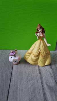 Figurine Belle & si doamna Ceainic, Bullyland, handpaintend