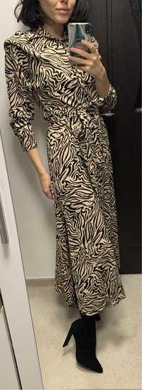 Rochie lunga Stradivarius animal print