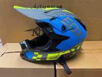 Casca Moto Enduro Cross ATV S M L XL BLUE Cagula Cadou