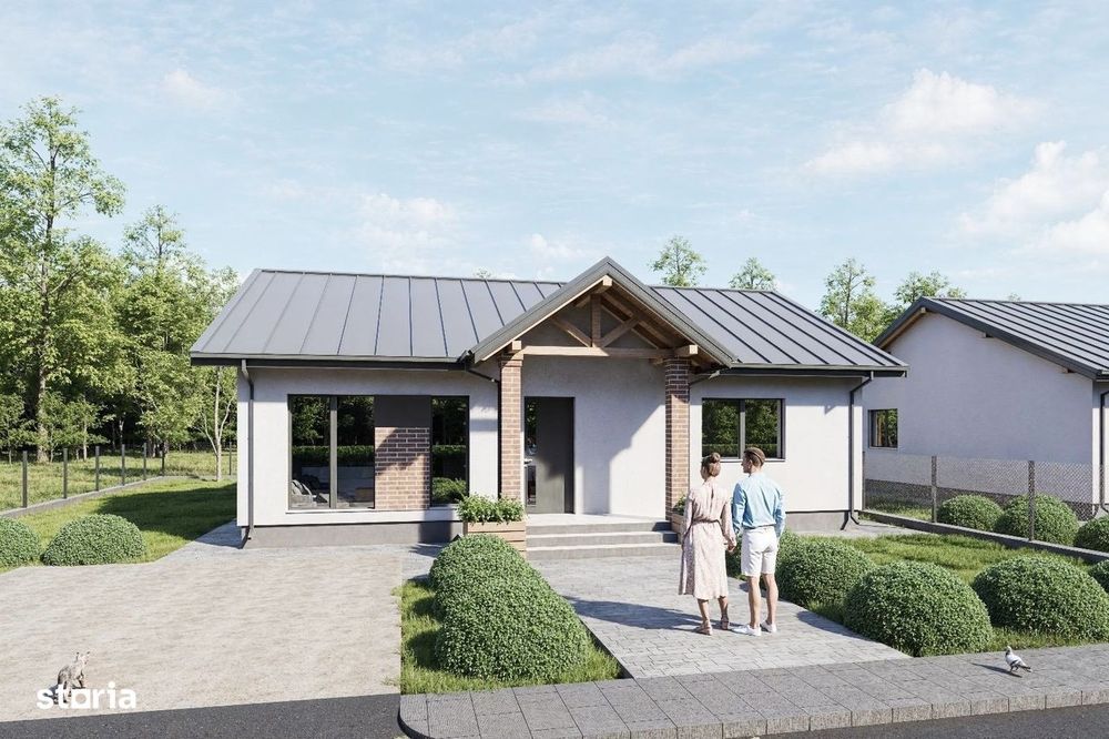 490 mp teren!4camere!2 băi!Încălz în pard!Casa  4 camere Dancu-Holboca