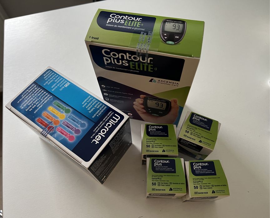 Glucometru Contour Plus Elite, 200 teste, ace