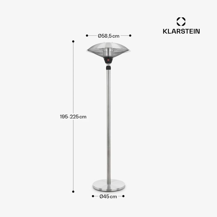 Heat Guard 2100W Инфрачервен нагревател Сребро