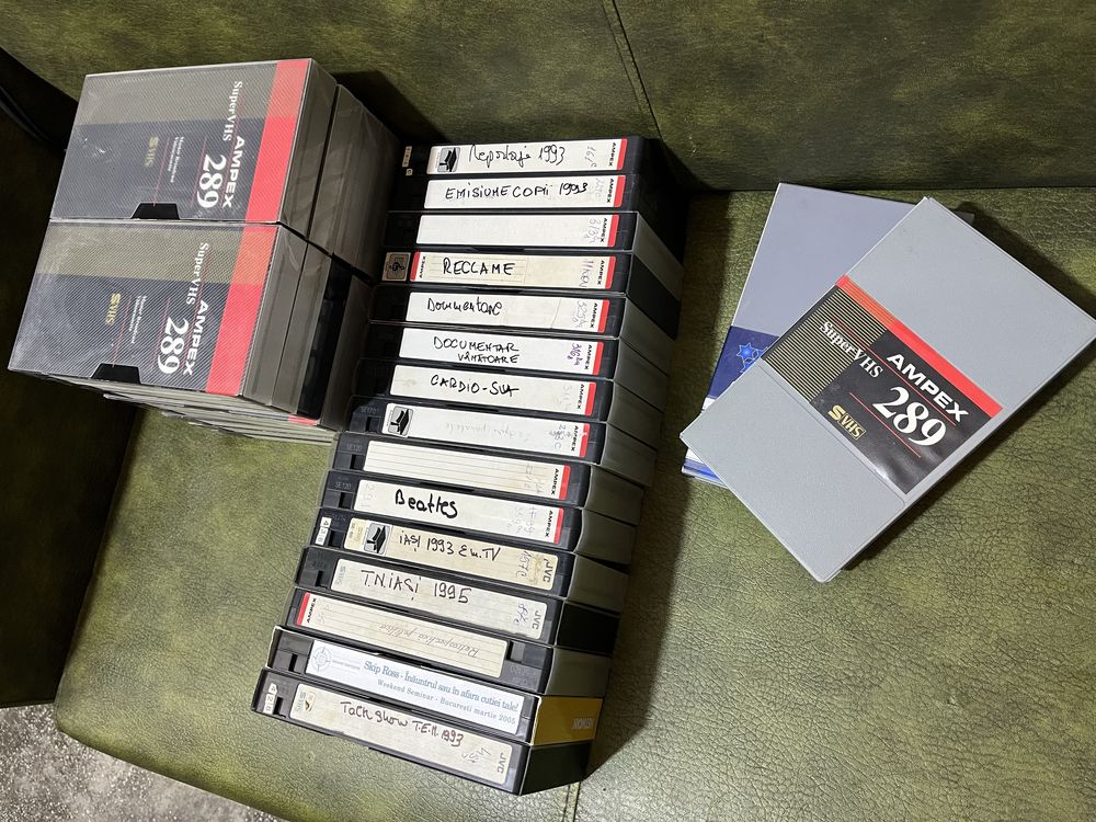 Casete  video SVHS profesionale Ampex, JVC