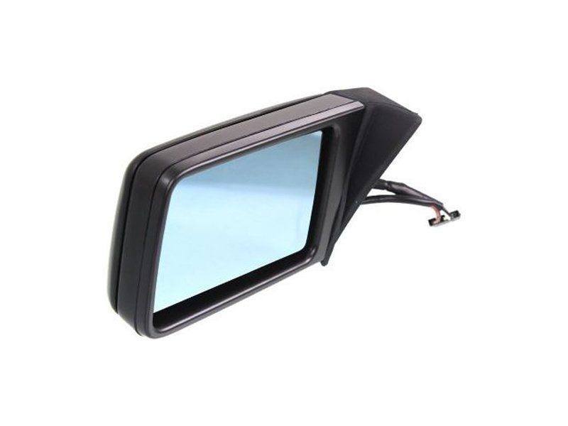 Oglinda exterioara Mercedes 190 (W201), 10.1982-08.1993, W124/Clasa E(Sedan/Combi) 12.1984-06.1996, stanga/dreapta, Albastra, parghie, Fara incalzire, carcasa neagra, Plana, View Max, 1248100116; 124810012