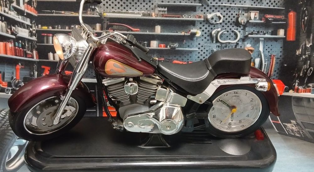 Macheta motocicleta ceas alarmă lumini sunet motor