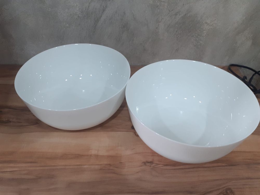 2 бр. бели купи Bormioli, 23см