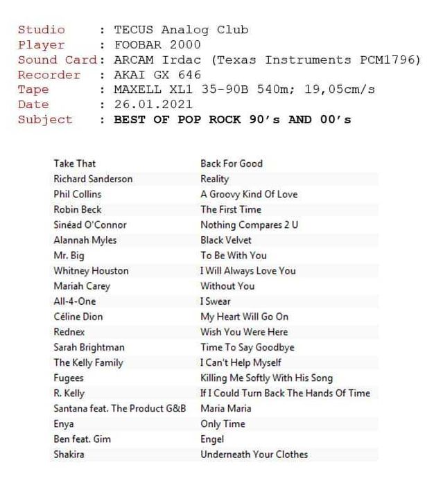 Benzi magnetofon imprimari Maxell Akai Basf Agfa Tdk Quantegy Philips