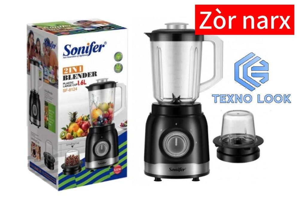 Blender Sonifer sifatli maxsulot SF-8124 —1.5 l, 500 W. Dastavka bor!