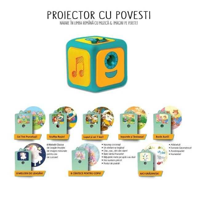 Proiector cu Povesti pe perete sau tavan, Idea, +3 ani