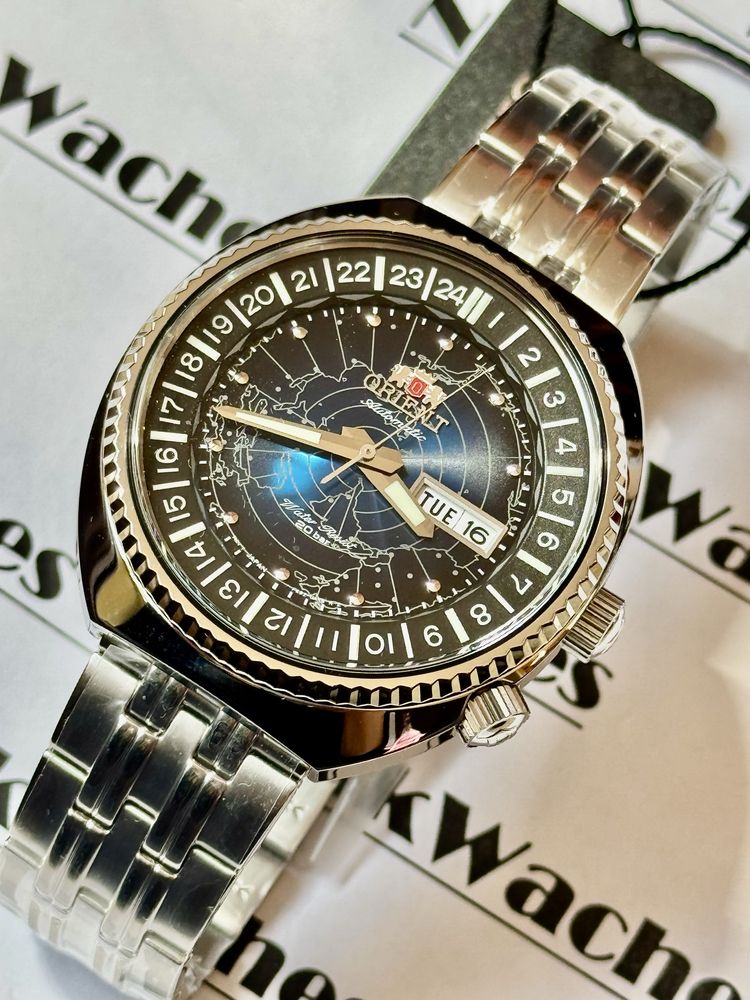 Orient World map Blue
