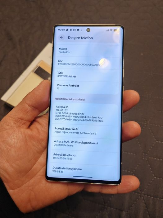 Google Pixel 6 Pro - la cutie, impecabil