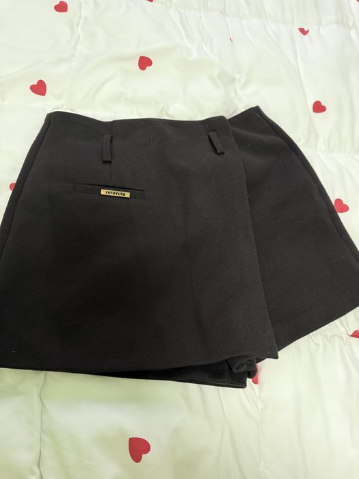 Юбка - шорты черный