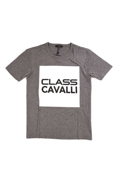 ПРОМО Roberto Cavalli Class M/L/XL-Оригинална сива SLIM тениска