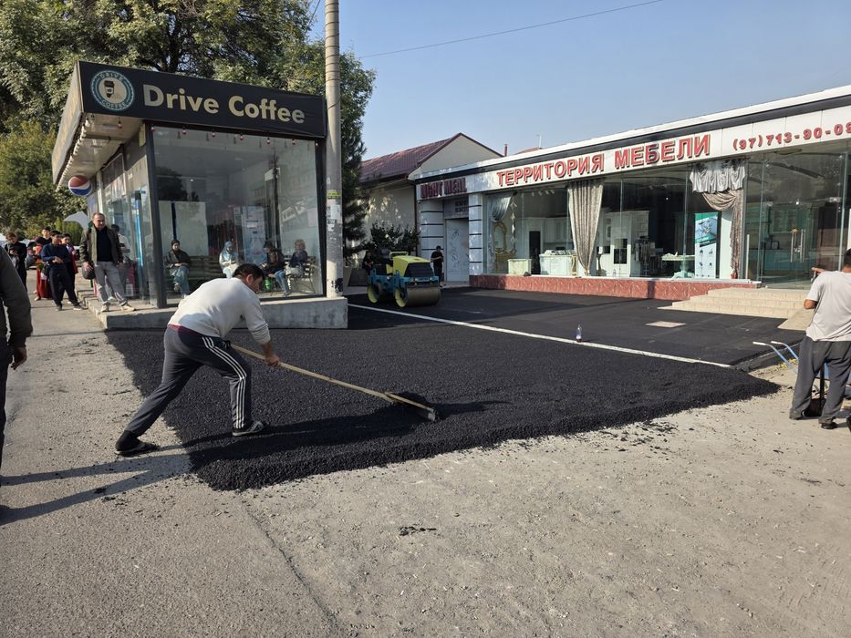 Asfalt Sizga Kerakli sifatda Asfaltlash ishlari Asfalt yotqizamiz