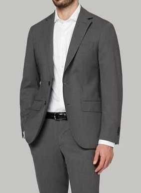 Sacou blazer slim 48 M de lux Boggi Milano lana Vitale Barberis fina