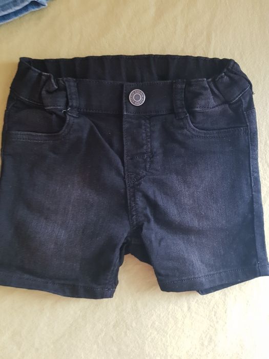 4 броя къси дънкови панталонки,86см,H&M