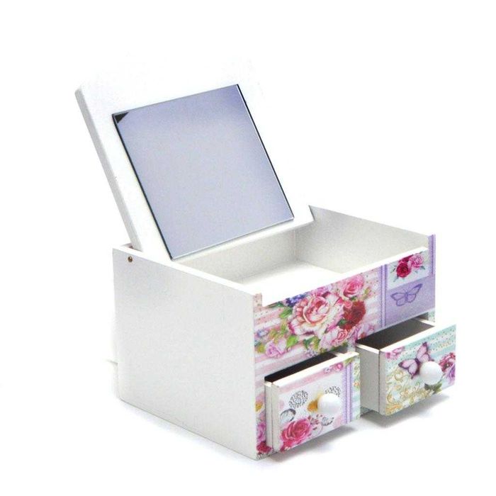 НОВА Подаръчна КУТИЙКА ЗА БИЖУТА. Дървена КУТИЯ за БИЖУТА. Органайзер.