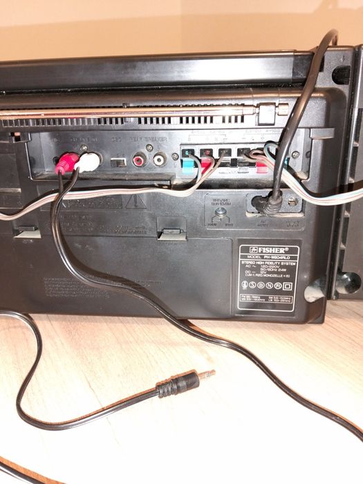 Fisher dublu casetofon radio auxiliar