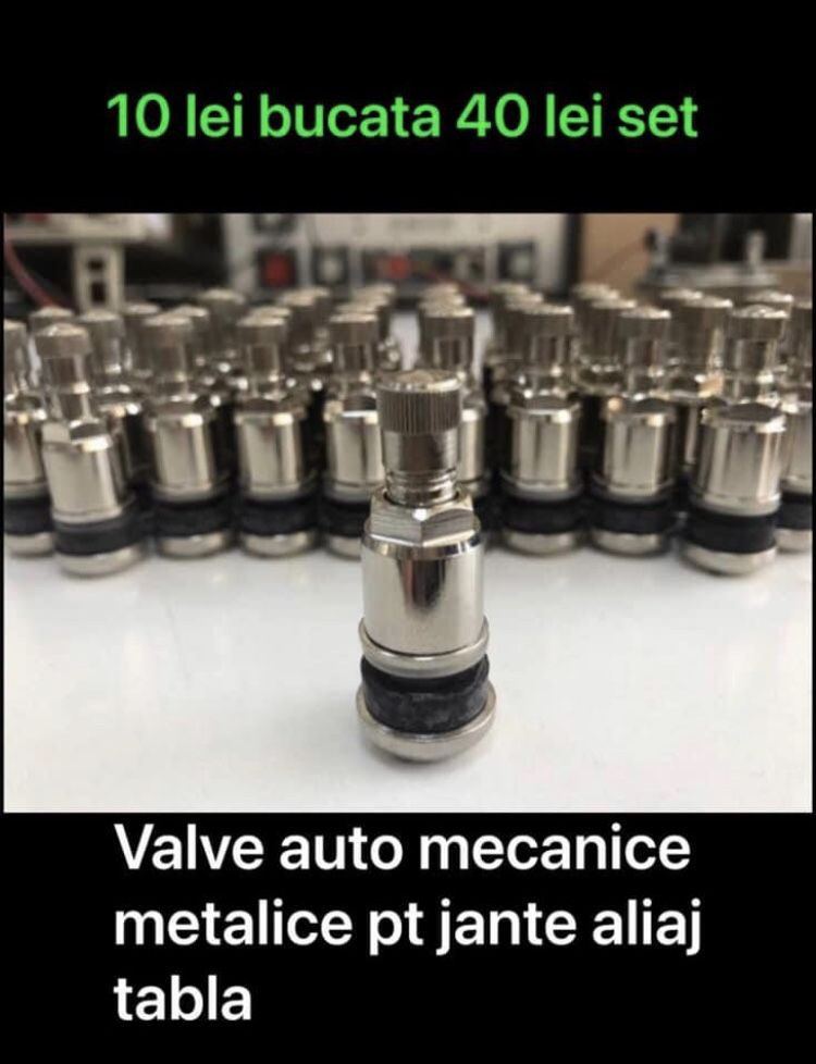 Valve mecanice metalice auto moto utilitare 10 lei buc