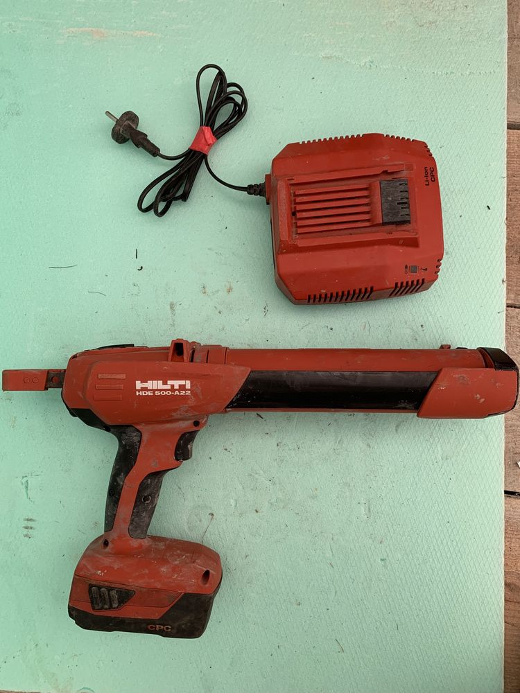 Pistol silicon / ancora chimica  hilti HDE 500 A22 garantie