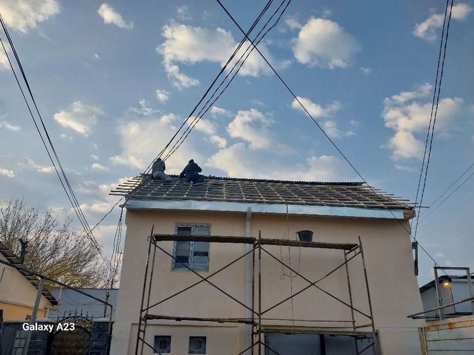 Ремонт крыши водостёк карниз