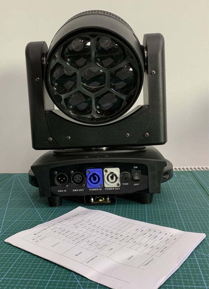 Moving Head Bee Eye LED 7x40W  RGBW  Beam + Wash Zoom