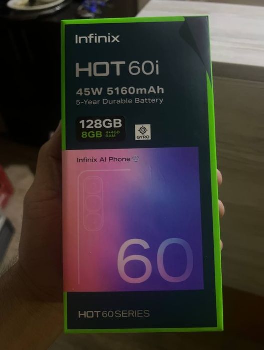 Infinix hot 60i kafolati bilan