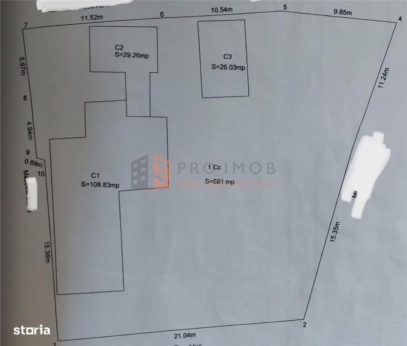 Casa tip parter + teren zona Garii