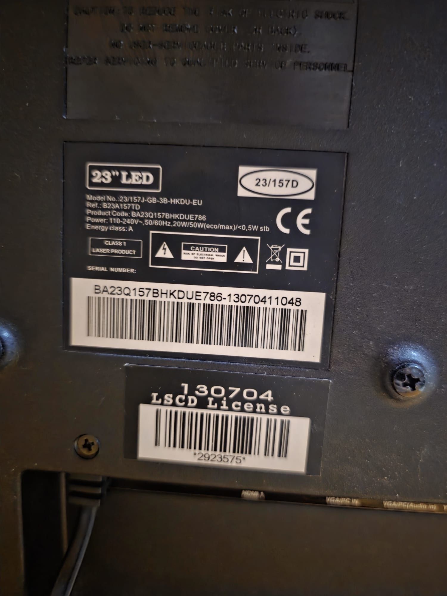 Blaupunkt 23" LED HD TV DVD player