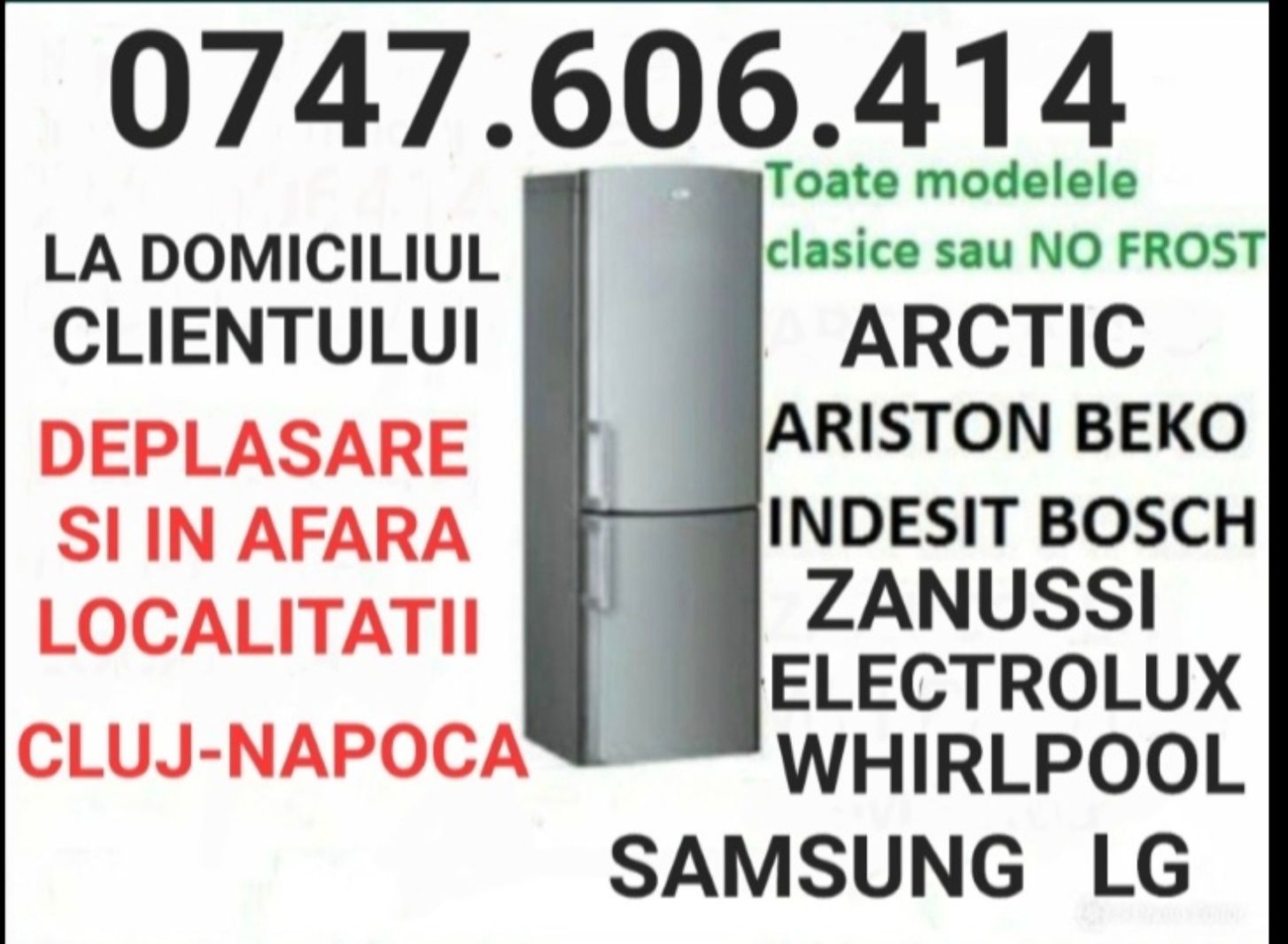 Reparatii frigidere la domiciliul clientului