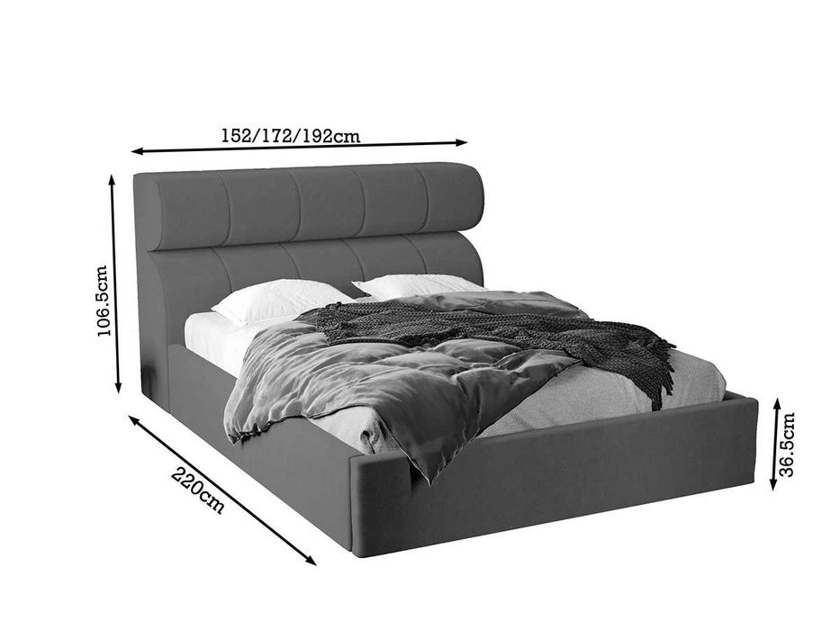 Pat Tapitat Galileo Bej Eden 4 somiera rabatabila + lada de depozitare