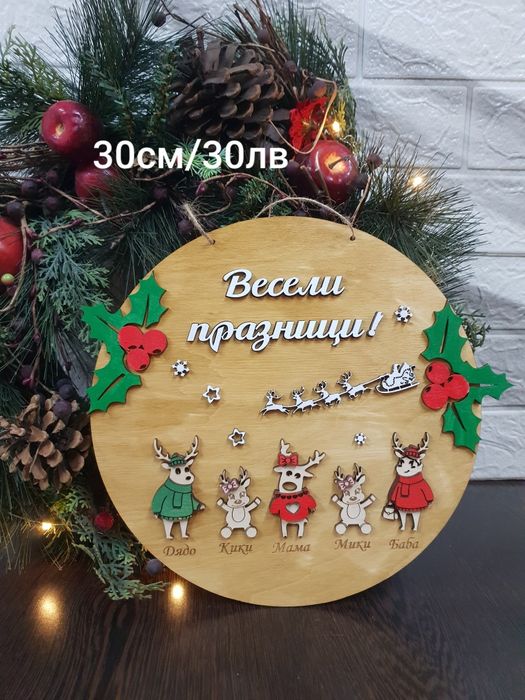 Коледни персонални висулки