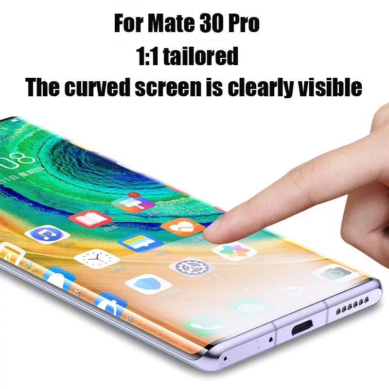 UV NANO 3D Стъклен протектор за Huawei Mate 40 Pro / Mate 30 Pro 5D