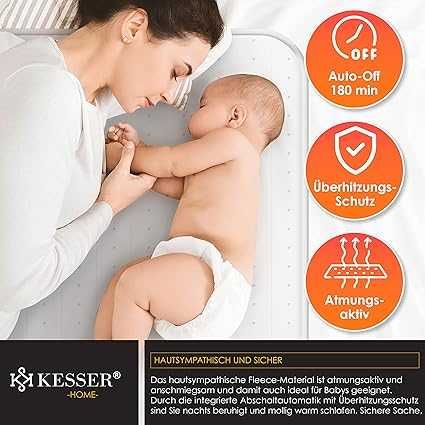 Електрическо одеяло KESSER®, 150 x 80 см, с автоматично изключване