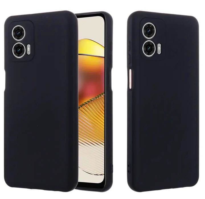 Motorola E13/E22/G32/E78/G54/G84 Husa Silicon Catifea + Folie Sticla