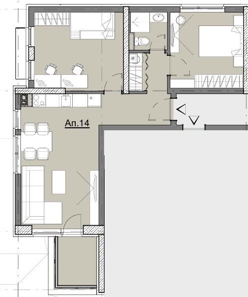 Продава се Тристаен апартамент в София, Малинова долина - 85 кв.м за 2403 €/кв.м - Снимка #2