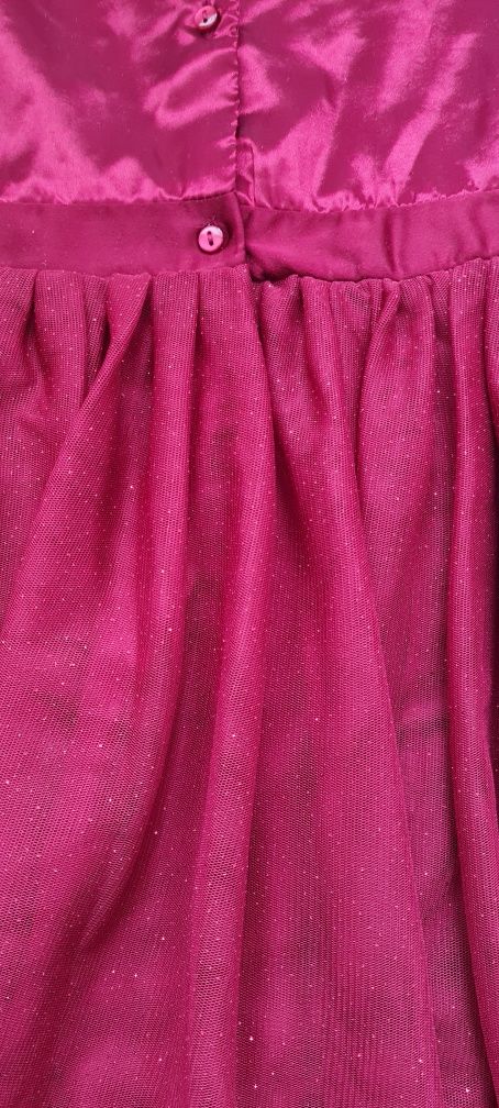 Детска рокля H&M в цвят бордо- р-р 7-8год (128см)