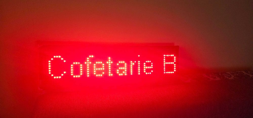 reclama led luminoasa programabila