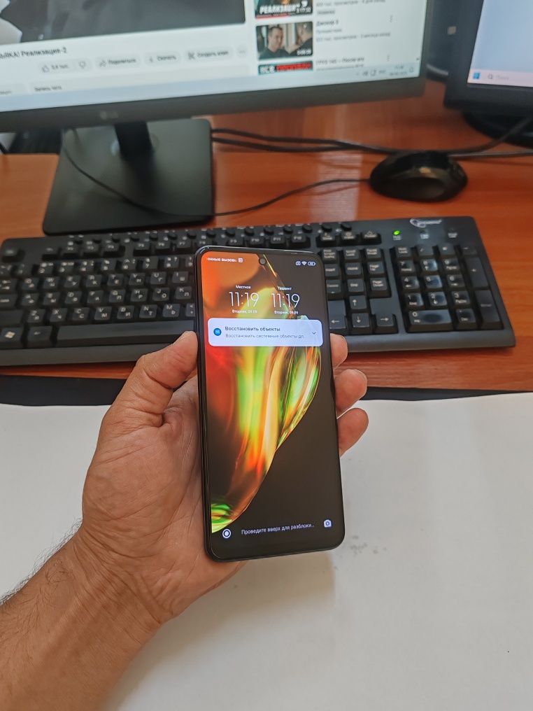 Redmi note 9 pro 6/64gb(2022)ideal iwlawi zur aybi yuq tozza telefon