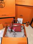Geanta Hermes Kelly 19cm Rosu/Piele naturala 100%/Punga/Cutoe Hermes