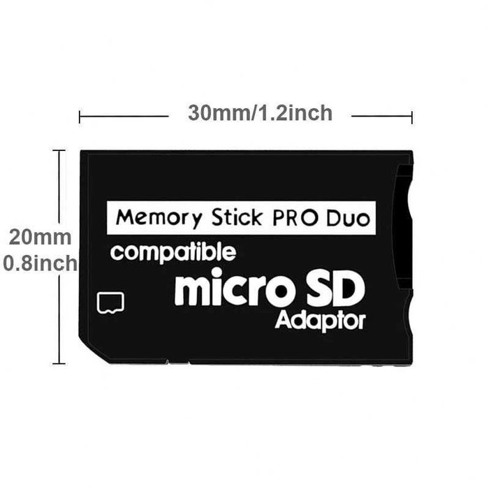 Adaptor card micro SD la Memory Stick MS Pro Duo PSP camera foto Sony
